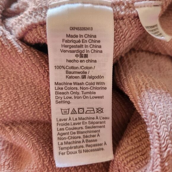 Madewell crewneck pullover sweatshirt XL light pink cozy warm fall basic - Picture 8 of 9